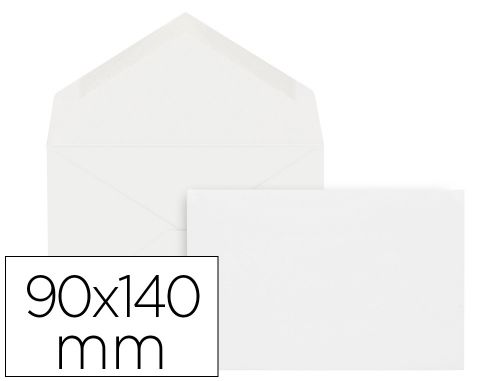 Envelope mnimo normalizado branco 90x140mm engomado pack de 100 unidades , Csp , 28155 , 8423473281554